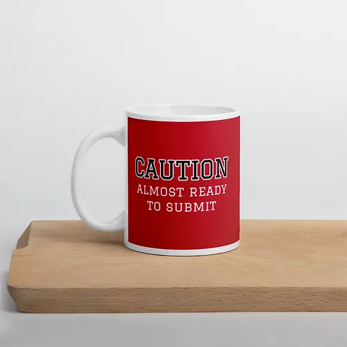 Caution Mug (red w/ white text) copy - Image 5