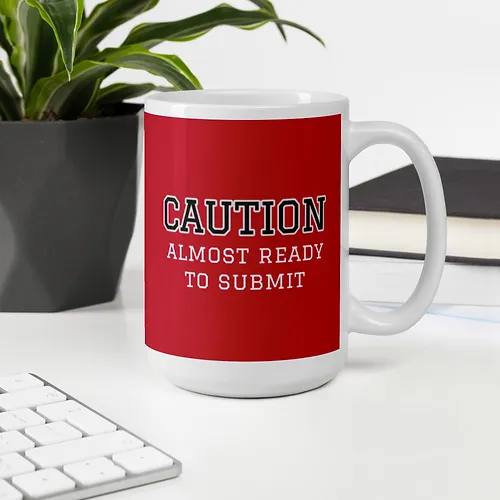 Caution Mug (red w/ white text) copy