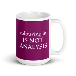 Colouring In Mug (purple w/ white text)