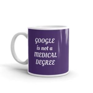 Medical Degree Mug (purple w/ white text)