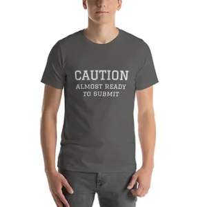 Short-Sleeve Unisex T-Shirt (Caution, grey text)