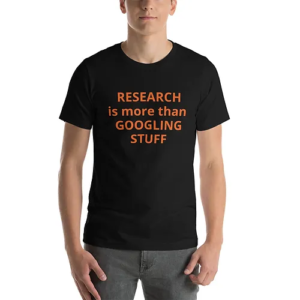 Short-Sleeve Unisex T-Shirt (Googling Stuff, orange text)