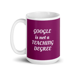 Science Degree Mug (purple w/ white text)