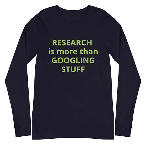 Unisex Long Sleeve Tee (Googling Stuff, lime text) - Image 3