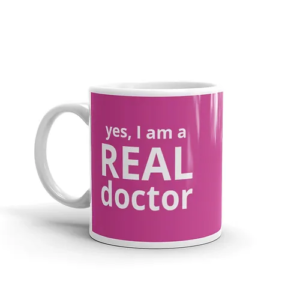 Real Doctor (pink w/ white text)