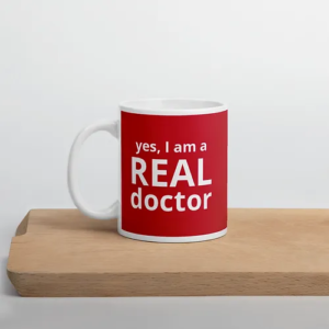 Real Doctor (red w/ white text)